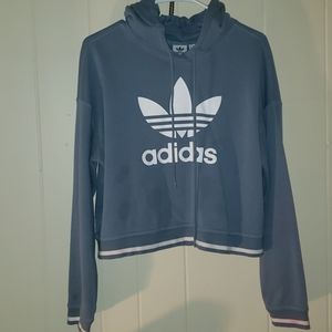 Adidas crop top hoodie